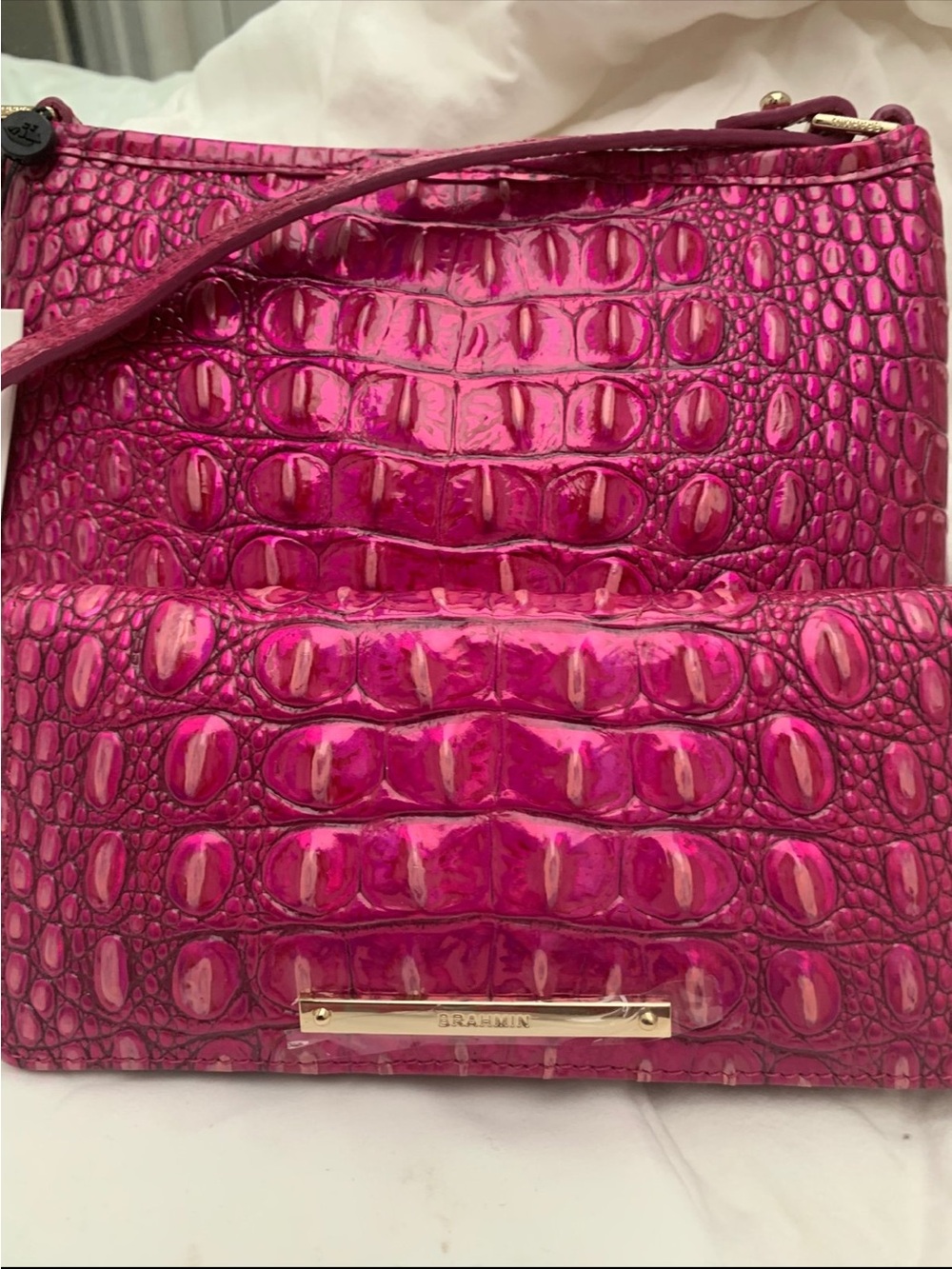NWT Brahmin Potion (Hot Pink) Lorelei and Matching Potion Ady Wallet - Picture 13 of 14